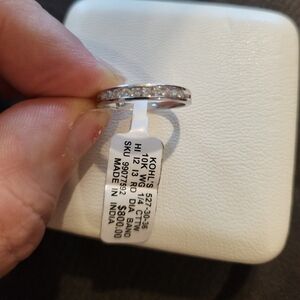 Kohl's 10K White Gold Diamond Ring NWT